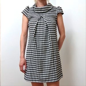 Amisu Houndstooth Pattern Mini Dress XS/S EU36 Cute Classic